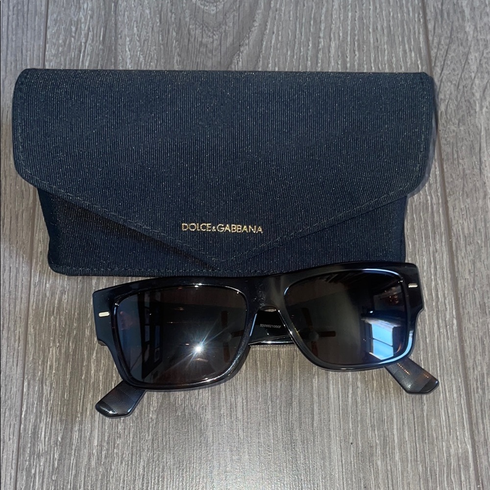 Dolce & Gabbana Black Sunglasses with Elegant Case